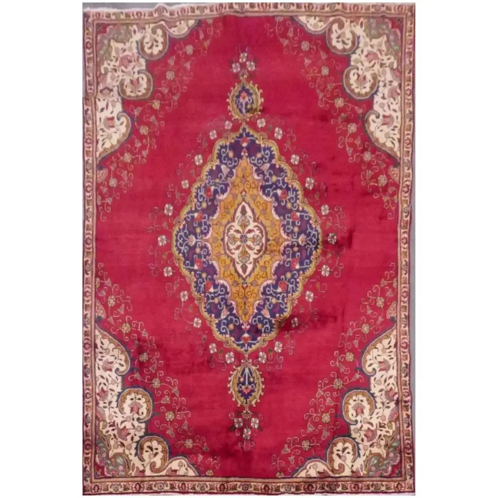 One Of The Kind Persian Tabriz Rug 10'7" x 7'3" zandirugs